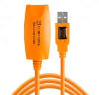 Tether Tools cavo prolunga attiva USB 2.0 490cm arancio ad alta visibilit