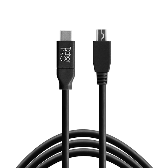 Tether Tools TetherPro cavo da USB-C a 2.0 Mini-B 5-Pin 4.6m nero